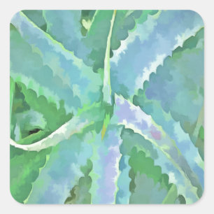 Adesivo Quadrado Pop Art Cinza Verde Aloe