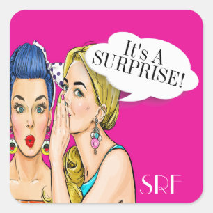 Adesivo Quadrado Pop Art Stickers