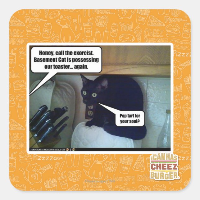 Adesivo Quadrado Pop para sua alma? (Frente)