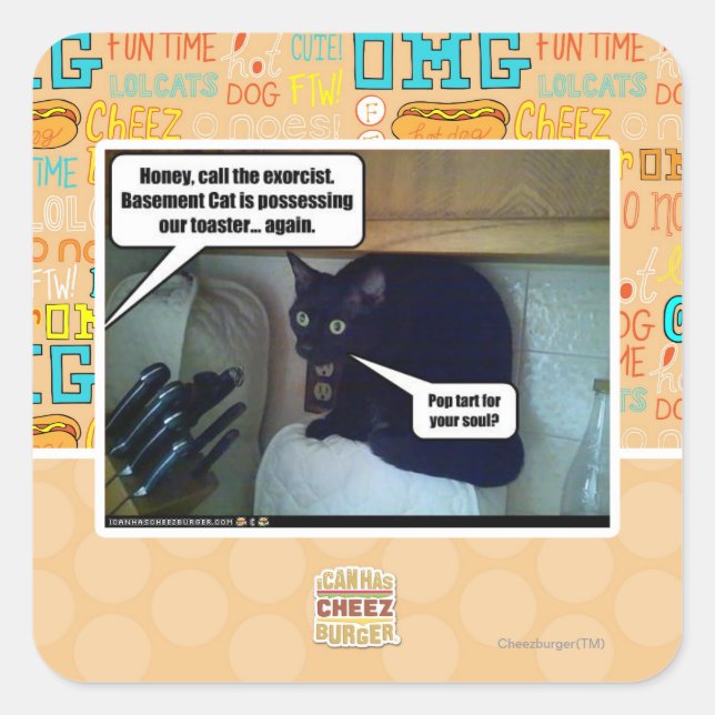 Adesivo Quadrado Pop para sua alma? (Frente)