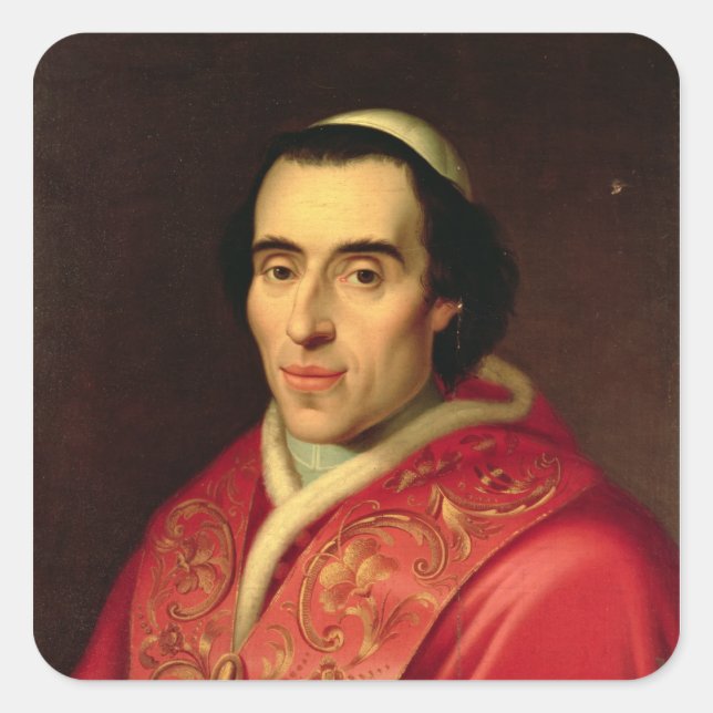 Adesivo Quadrado Pope Pius VII (Frente)