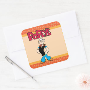 Adesivo Quadrado Popeye Sticker