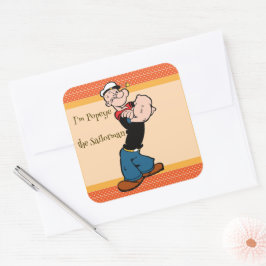 Adesivo Quadrado Popeye Sticker