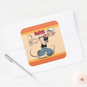 Adesivo Quadrado Popeye Sticker
