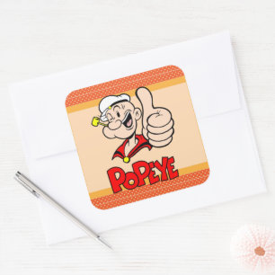 Adesivo Quadrado Popeye Sticker
