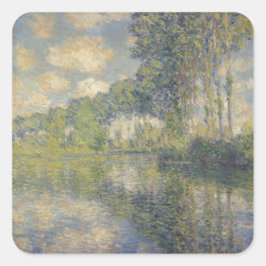 Adesivo Quadrado Poplars on the Epte - Monet