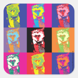 Adesivo Quadrado Pop'n'Roll com Sr Presidente!