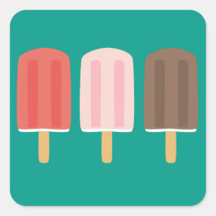 Adesivo Quadrado Popsicles
