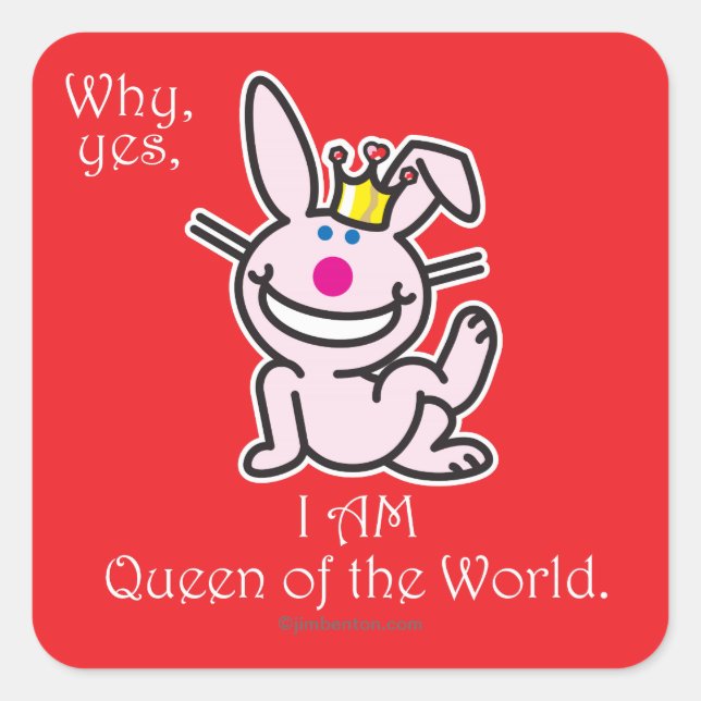 Adesivo Quadrado Por que? (Frente)