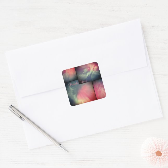 Adesivo Quadrado Porch View / Corona / (Envelope)