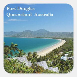 Adesivo Quadrado Port Douglas Sticker