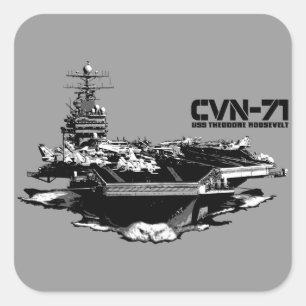 Adesivo Quadrado Porta-aviões Theodore Roosevelt Sticker