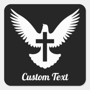 Adesivo Quadrado Porta com Vinheta Cruzada