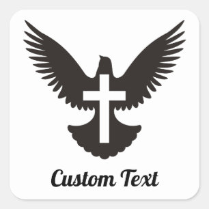 Adesivo Quadrado Porta com Vinheta Cruzada