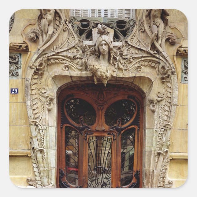 Adesivo Quadrado Porta de entrada para os apartamentos (Frente)