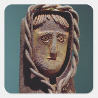 Porta-velas com uma figura de Jesus