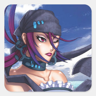 Adesivo Quadrado Porthole Pirata Anime