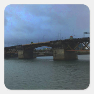 Adesivo Quadrado Portland Burnside Bridge nº 1
