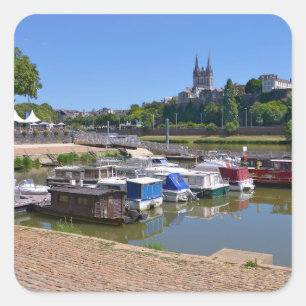 Adesivo Quadrado Porto de Angers, França