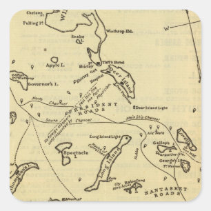 Adesivo Quadrado Porto de Boston 2