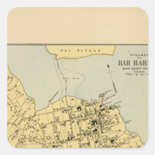 Adesivo Quadrado Porto do bar