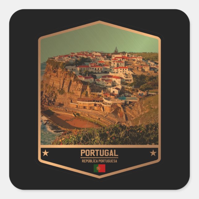 Adesivo Quadrado Portugal (Frente)
