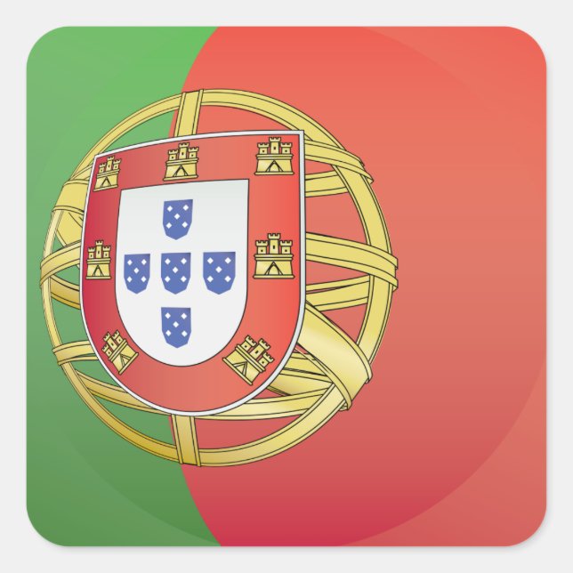 Adesivo Quadrado Portugal Crest (Frente)