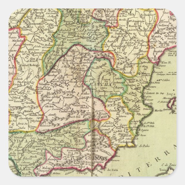 Adesivo Quadrado Portugal e Espanha (Frente)