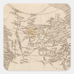 Adesivo Quadrado Possessões britânicas em América