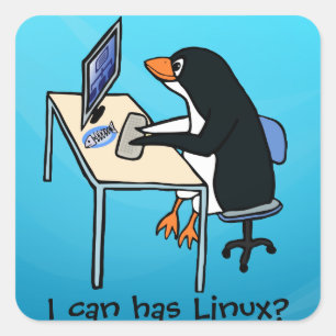 Adesivo Quadrado Posso ter Linux?