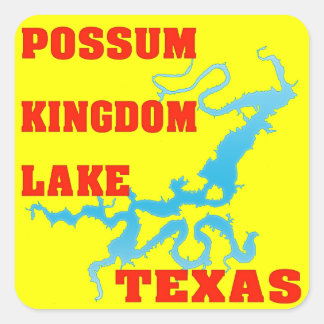 Adesivo Quadrado Possum Kingdom Lake, Texas