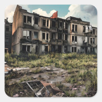 Postar Destruição Apocalíptica | Edifícios abandon