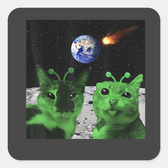 Adesivo Quadrado Postcard (Frente)