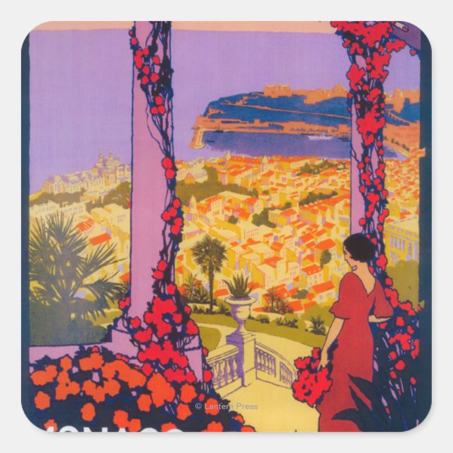 Adesivo Quadrado Poster Promocional viagem (Frente)