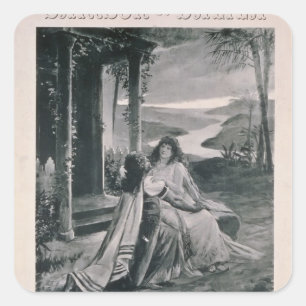 Adesivo Quadrado Poster publicando "Samson e Dalila"