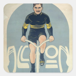Adesivo Quadrado Poster que descreve Francois Faber