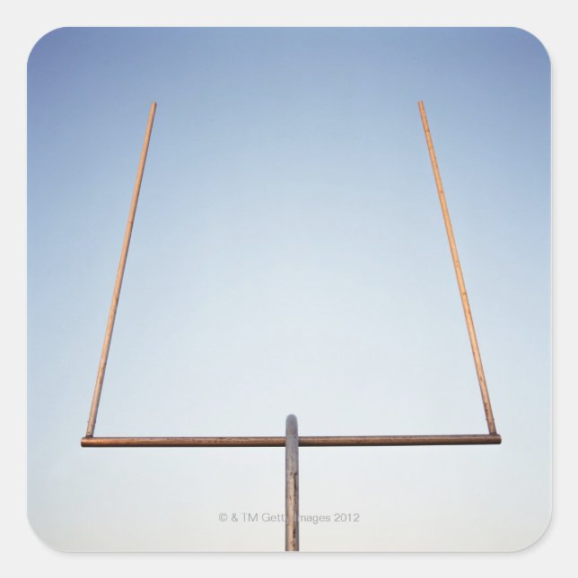 Adesivo Quadrado Posto de objetivos de futebol (Frente)