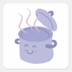 Adesivo Quadrado Pote Cook