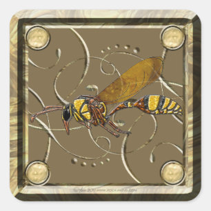 Adesivo Quadrado Potter Wasp