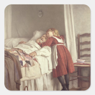 Adesivo Quadrado Pouca enfermeira do avô