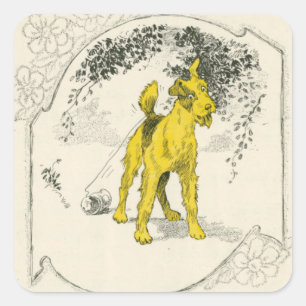 Adesivo Quadrado Pouco cão de Yaller