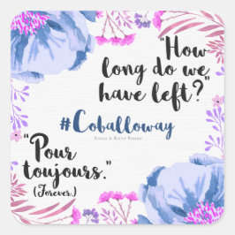 Adesivo Quadrado Pour Toujours