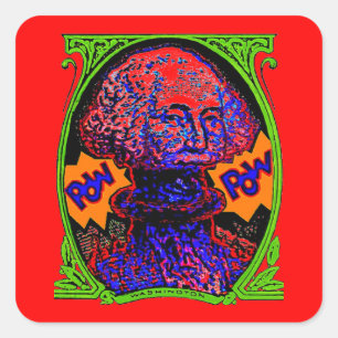 Adesivo Quadrado POW! Dinheiro explode