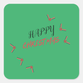 Adesivo Quadrado Praça Feliz de Natal