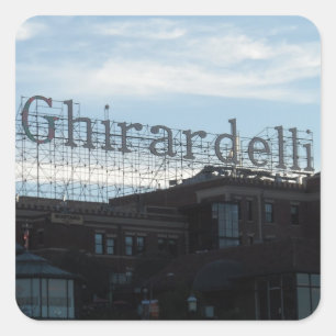 Adesivo Quadrado Praça Ghirardelli - São Francisco