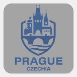 Adesivo Quadrado Prague Czechia Europe