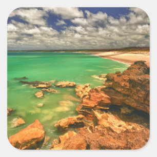 Adesivo Quadrado Praia   Tasmânia de Frasers