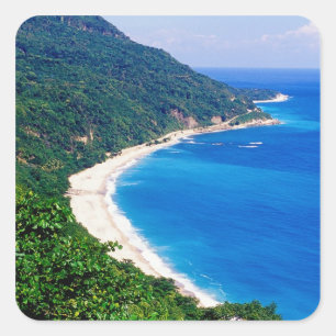 Adesivo Quadrado Praias, Barahona, República Dominicana,