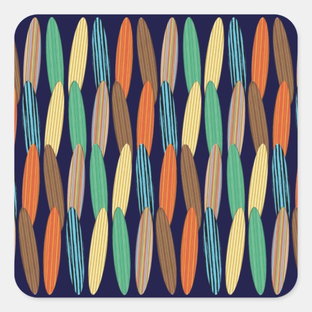 Adesivo Quadrado Pranchas (Frente)