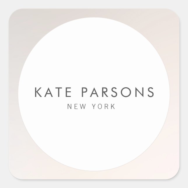 Adesivo Quadrado Prata quente moderna e elegante (Frente)